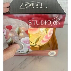 Studio 66 Mini Orb Lighting Love & Roses 3D Handpainted Crackle Glass New BxPP